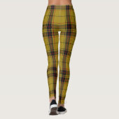 Leggings Tartan de Noël jaune (Dos)