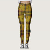 Leggings Tartan de Noël jaune (Devant)