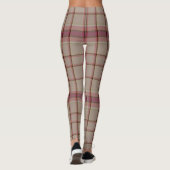 Leggings Tartan de Noël Rose (Dos)