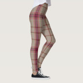 Leggings Tartan de Noël Rose (Droite)