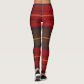 Leggings Tartan de vacances vibrant (Dos)