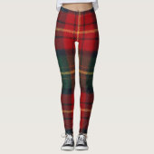 Leggings Tartan de vacances vibrant (Devant)