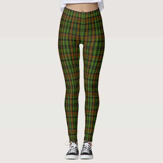 Leggings Tartan écossais Plaid Classic Blue (Devant)