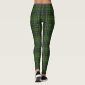 Leggings Tartan en vert (Dos)