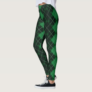 Leggings Tartan et shamrocks du jour de St Patrick