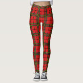 Leggings Tartan jaune rouge (Devant)