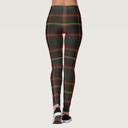 Leggings Tartan Maple Leaf, (Dos)