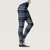 Leggings Tartan noir bleu et argent (Droite)