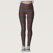 Leggings Tartan noir gris foncé (Devant)