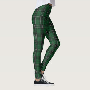 Leggings Tartan noir vert de chasse de MacLean de clan