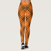 Leggings Tartan orange d'Halloween (Dos)