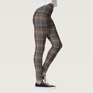 Leggings Tartan Plaid de la Forêt sombre Terre