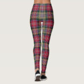 Leggings Tartan Plaid Écossais Durable (Dos)