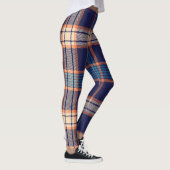 Leggings Tartan plaid, texture marine colorée. (Droite)