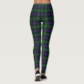 Leggings Tartan rose de chasse de clan écossais (Dos)