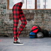 Leggings Tartan rouge