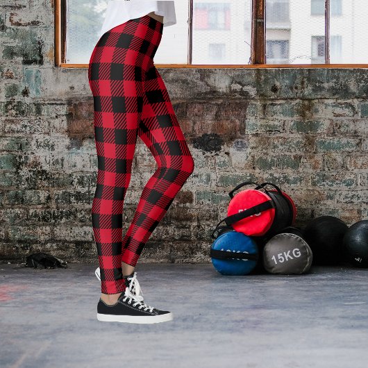 Leggings Tartan rouge