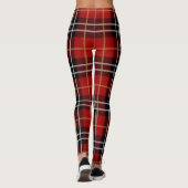 Leggings Tartan rouge et noir (Dos)