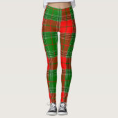Leggings Tartan rouge et vert (Devant)