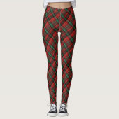 Leggings Tartan rouge et vert (Devant)