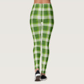 Leggings Tartan vert doux (Dos)