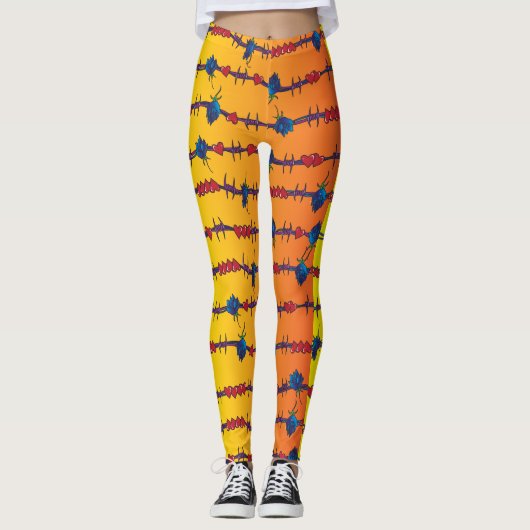 Leggings Tatouage Barbwire (Devant)