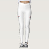 Leggings tatouage cardiaque ailé (Devant)