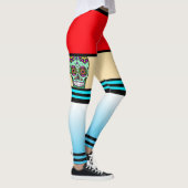 Leggings Tatouage Crâne de Sucre (Droite)