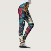Leggings Tatouage crânien Vintage (Droite)