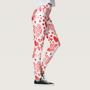Leggings Tatouage de cœurs motif sans fin + vos idées