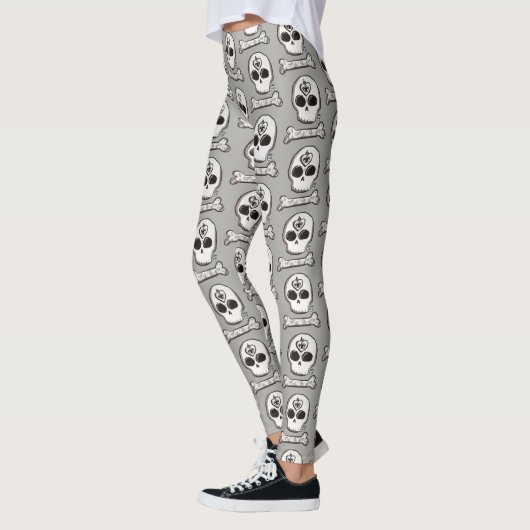 Leggings Tatouage de crâne (Gauche)