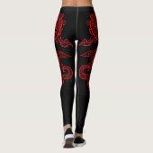Leggings Tatouage du corps de dragon rouge (Dos)