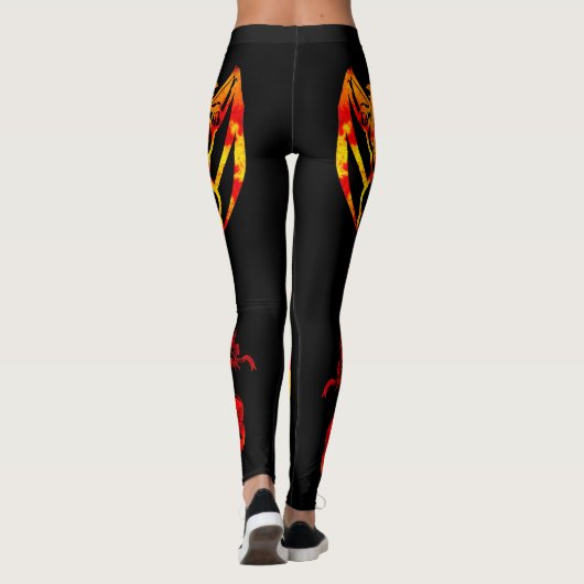 Leggings Tattoo de Red Fire (Dos)