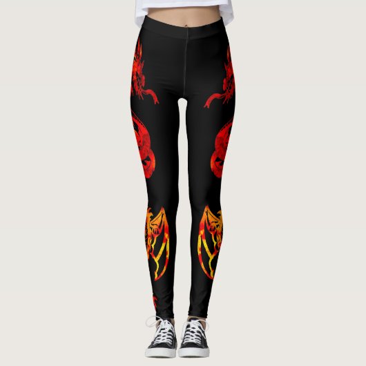 Leggings Tattoo de Red Fire (Devant)