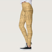 Leggings Tattoo inuit - papier Brown (Gauche)