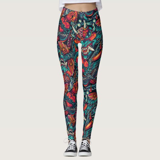 Leggings Tattoo Vintage (Devant)