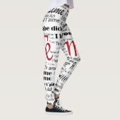 Leggings te amo con muchas idiomas (Droite)