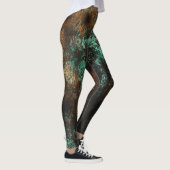 Leggings Teal Cooper Patina Métallisé (Droite)