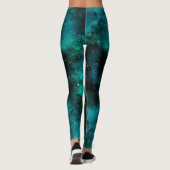 Leggings Teal galaxy Series Design 1 (Dos)