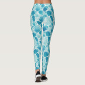 Leggings Téal Intriqués Abstraits (Dos)