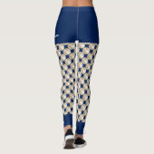 Leggings Team Baseball avec faux short bleu (Dos)