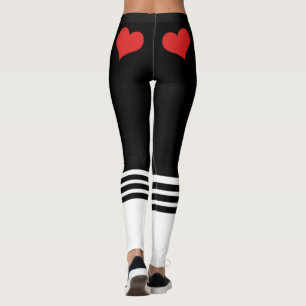 Leggings Team Bride Red Heart