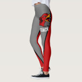 Leggings Team & Fan Grey et Red Mascot (Gauche)