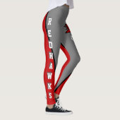 Leggings Team & Fan Grey et Red Mascot (Droite)
