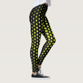 Leggings Technologie verte point noir fond (Droite)
