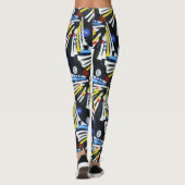 Leggings Tee - shirts de golf colorés, (Dos)