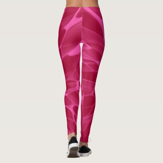 Leggings teint Cravate rose (Dos)