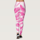 Leggings teint Cravate rose et blanc (Dos)