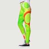 Leggings Teintes Vertes & Orange (Gauche)
