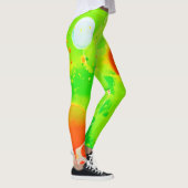 Leggings Teintes Vertes & Orange (Droite)